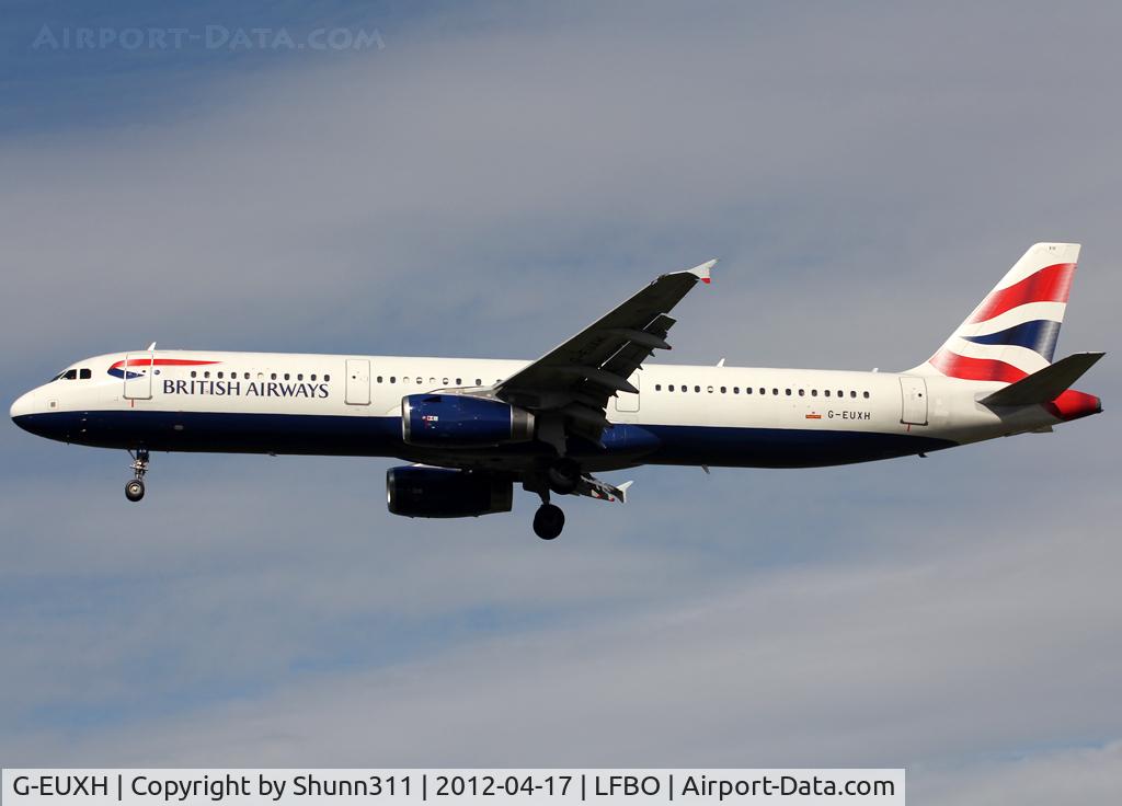 G-EUXH, 2004 Airbus A321-231 C/N 2363, Landing rwy 32L