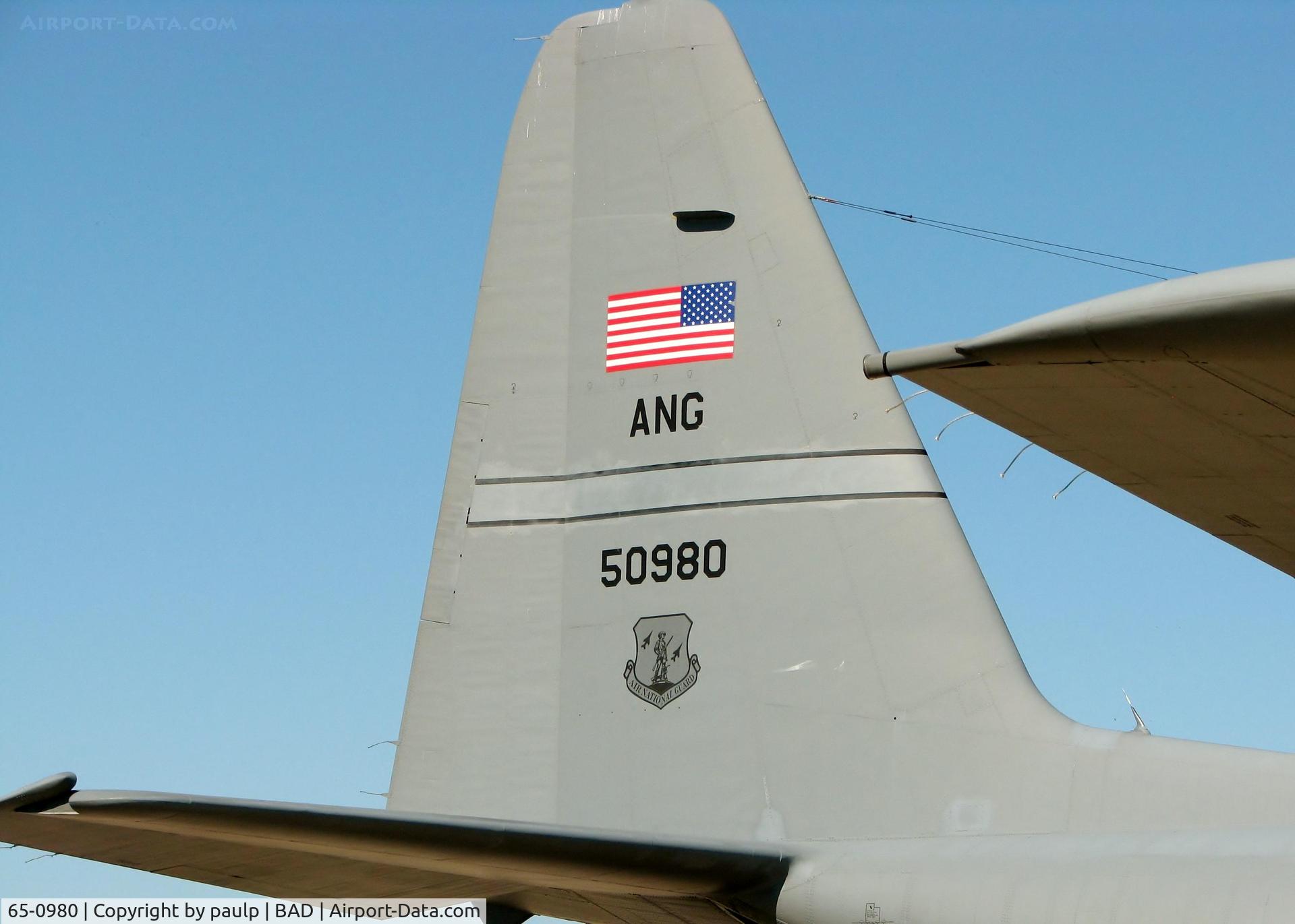 65-0980, 1965 Lockheed WC-130H Hercules C/N 382-4132, At Barksdale Air Force Base.