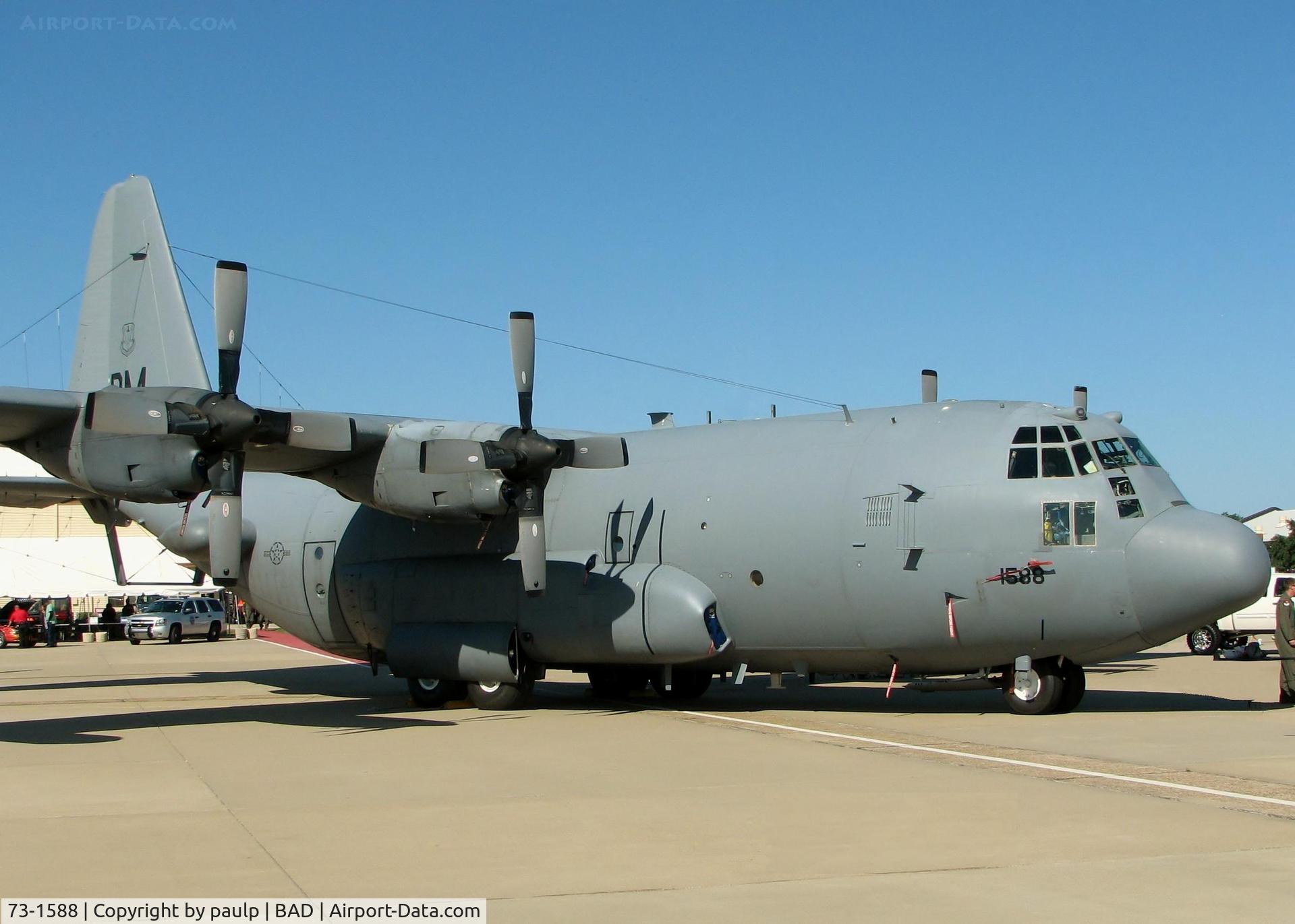 73-1588, 1973 Lockheed EC-130H Compass Call C/N 382-4550, At Barksdale Air Force Base.