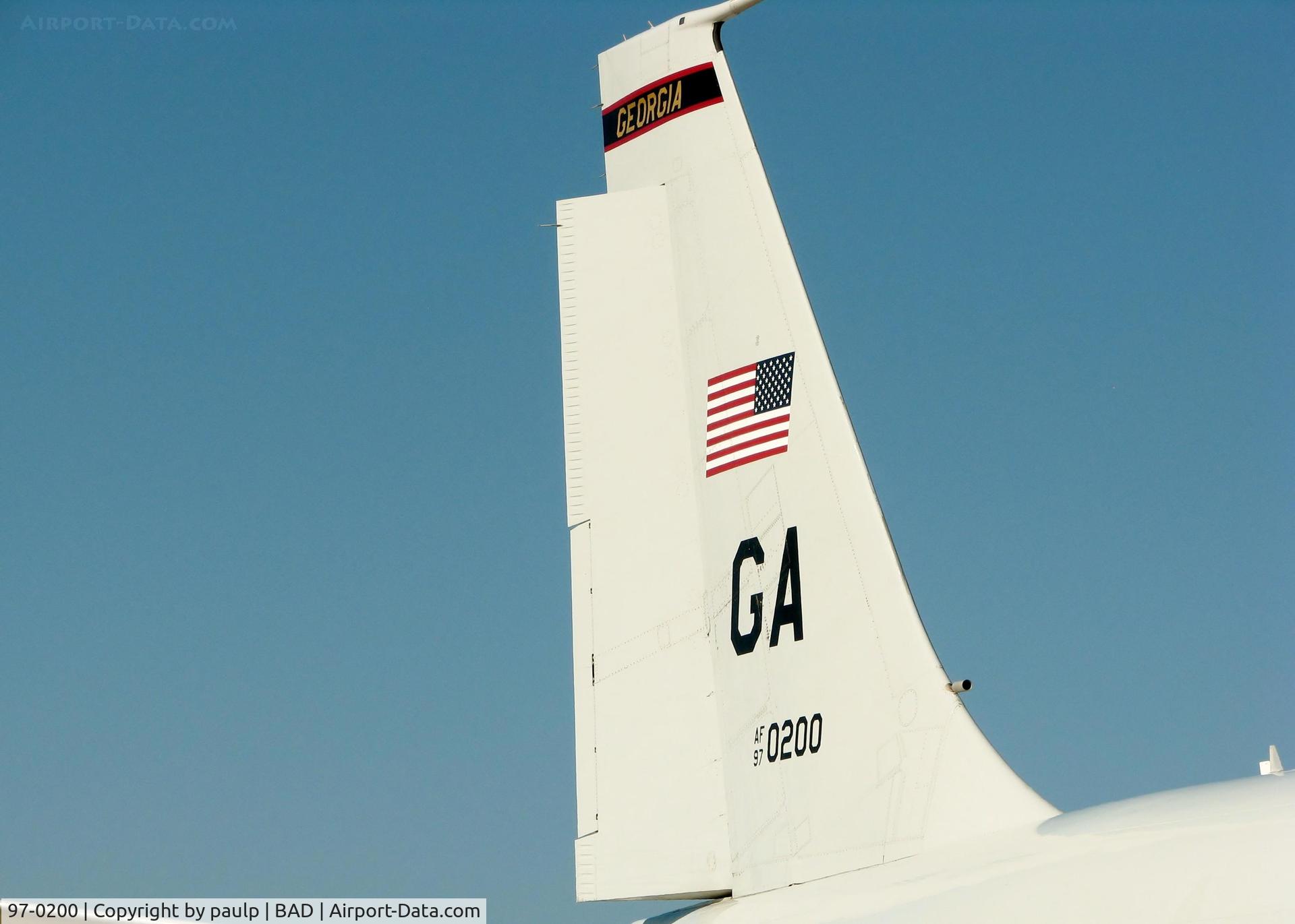 97-0200, Northrop Grumman E-8C J-STARS C/N P-12, At Barksdale Air Force Base.