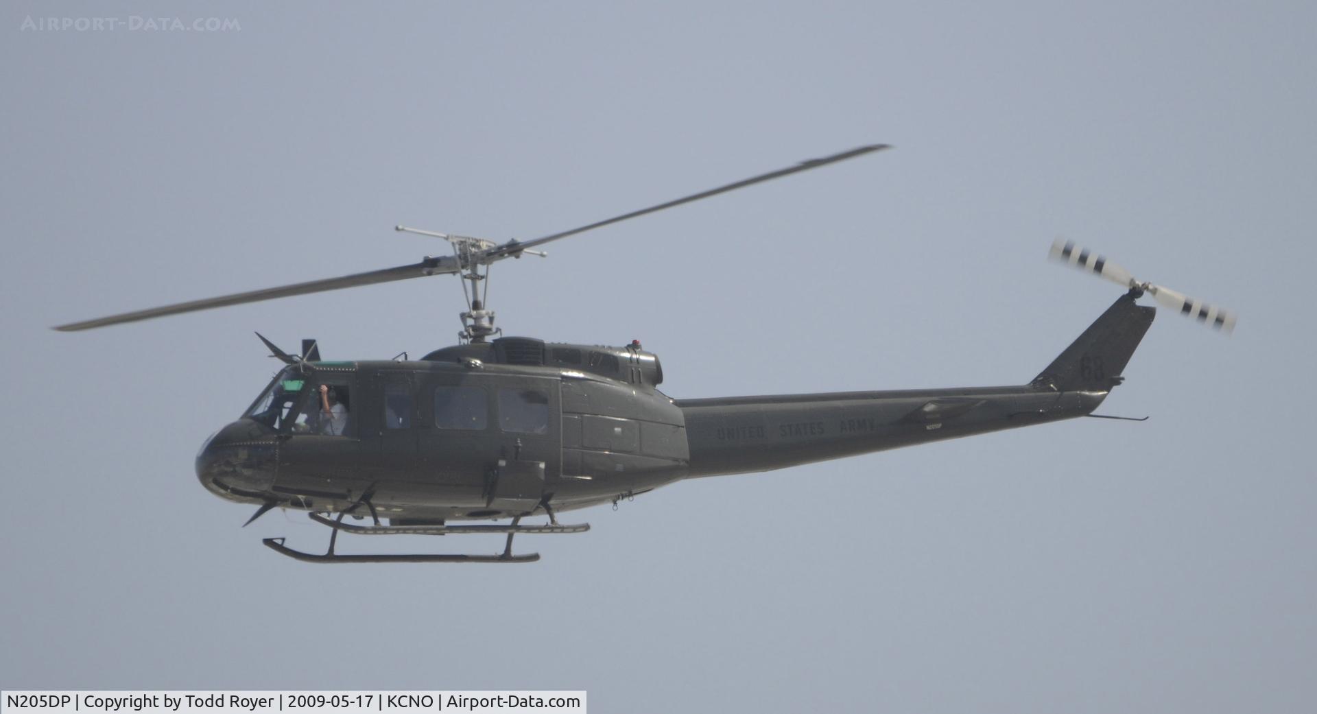N205DP, 1968 Bell UH-1H Iroquois C/N 10715 (68-16056), Landing at Chino