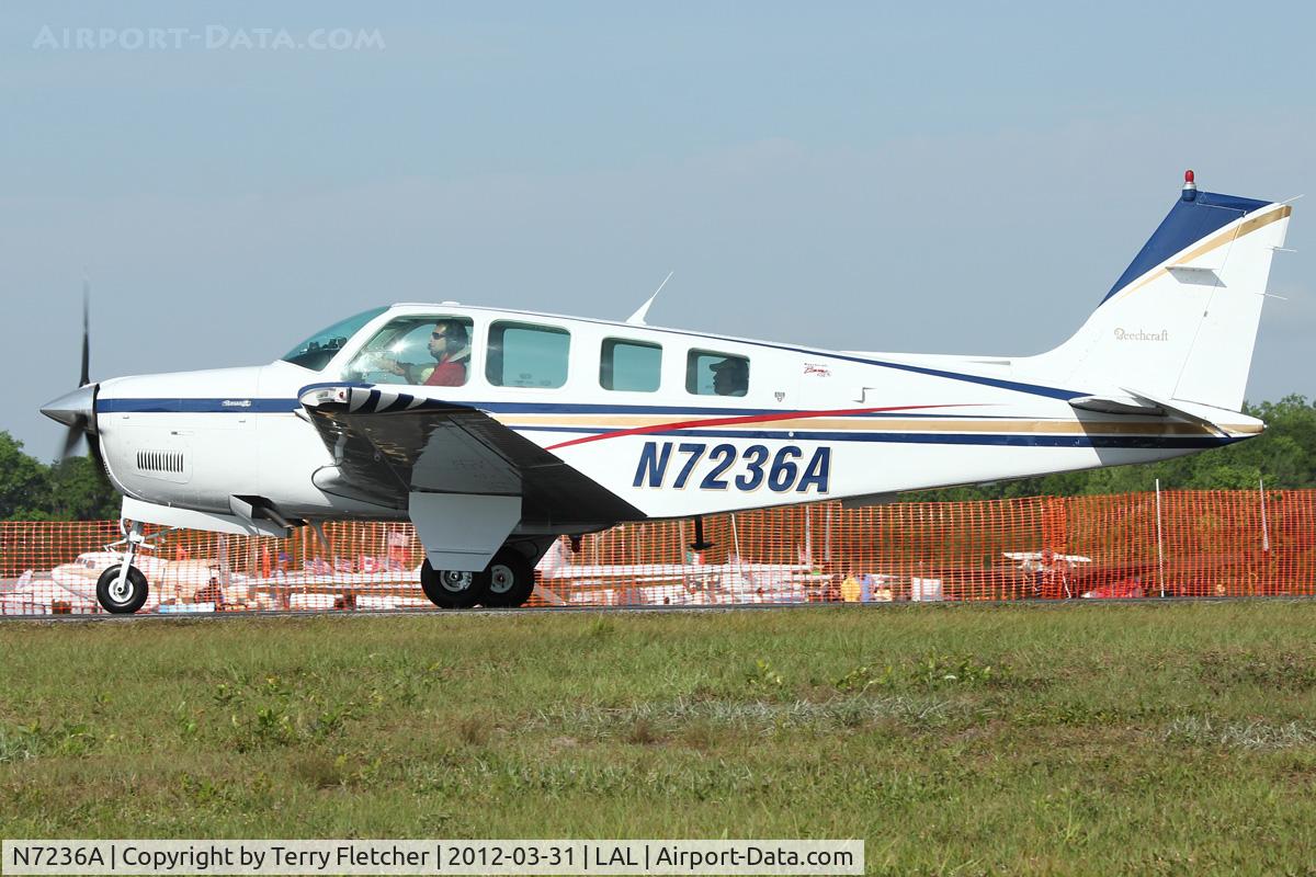 N7236A, 1984 Beech A36 Bonanza 36 C/N E-2209, At 2012 Sun N Fun