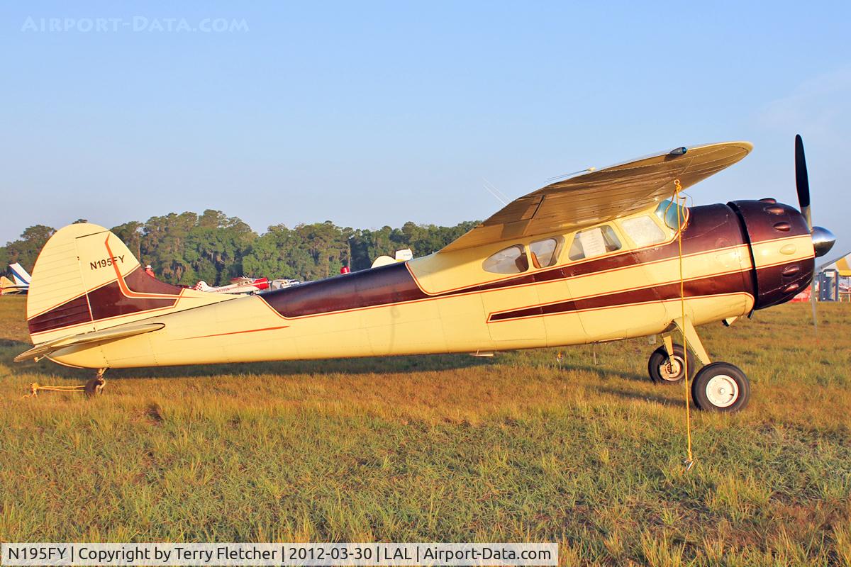 N195FY, 1953 Cessna 195A C/N 16050, At 2012 Sun N Fun