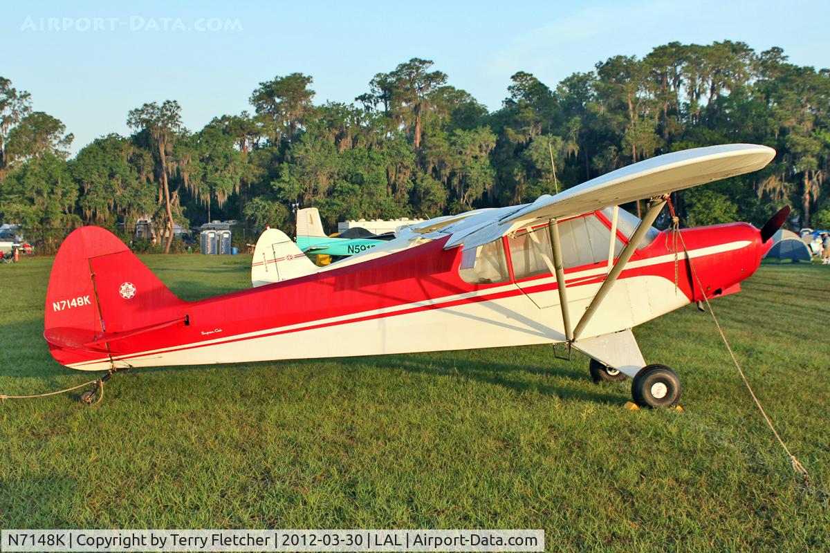 N7148K, 1950 Piper PA-18 C/N 18-367, At 2012 Sun N Fun