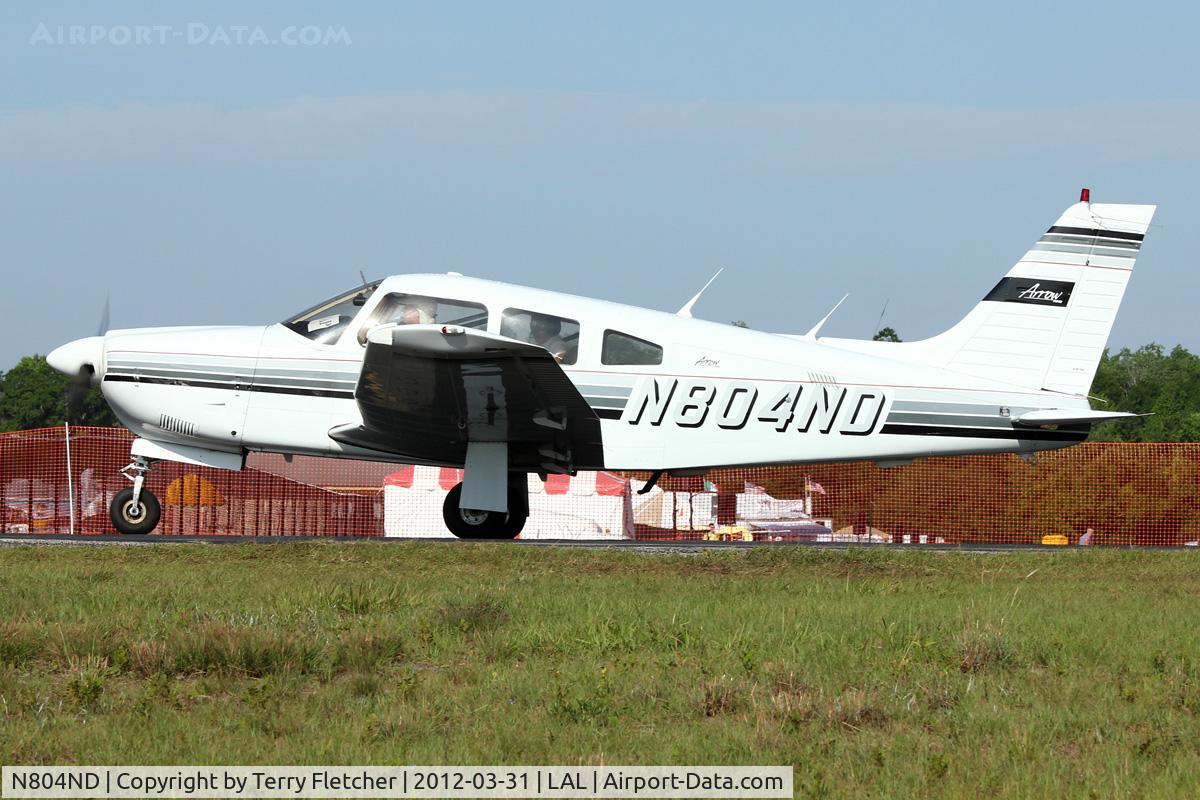 N804ND, 1988 Piper PA-28R-201 Cherokee Arrow III C/N 2837004, At 2012 Sun N Fun