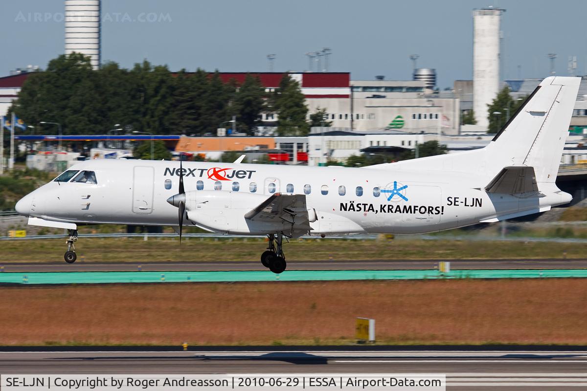 SE-LJN, 1988 Saab 340A C/N 340A-114, NextJet NTJ771 from Vilhelmina