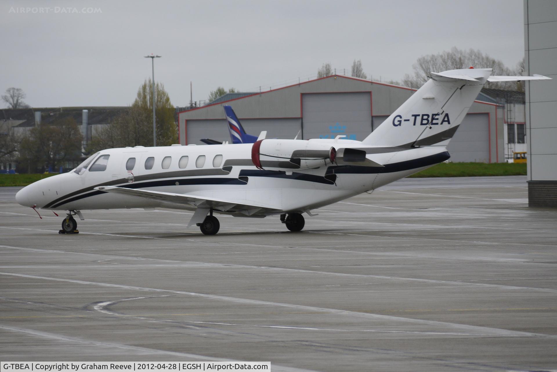 G-TBEA, 2003 Cessna 525A CitationJet CJ2 C/N 525A-0191, Parked at Norwich.