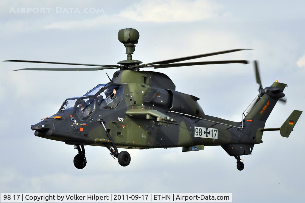 98 17, Eurocopter EC-665 Tiger UHT C/N 1013/UHT13, at Niederstetten