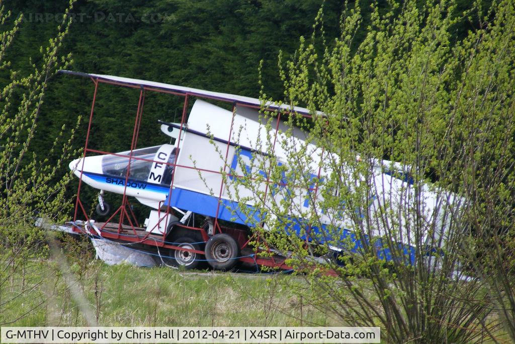 G-MTHV, 1987 CFM Shadow Series CD C/N K049, CFM Shadow based on a private strip on the NE edge of the former Naval Air Base