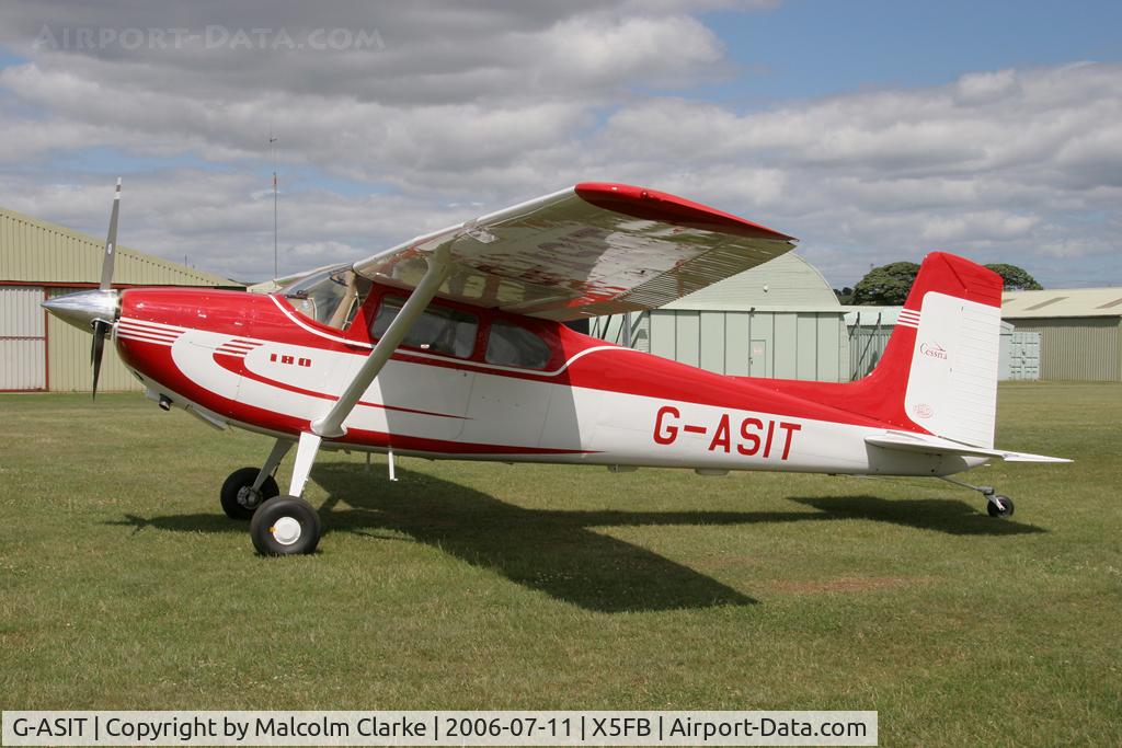 G-ASIT, 1956 Cessna 180 C/N 32567, Cessna 180, Fishburn Airfield, July 2006.