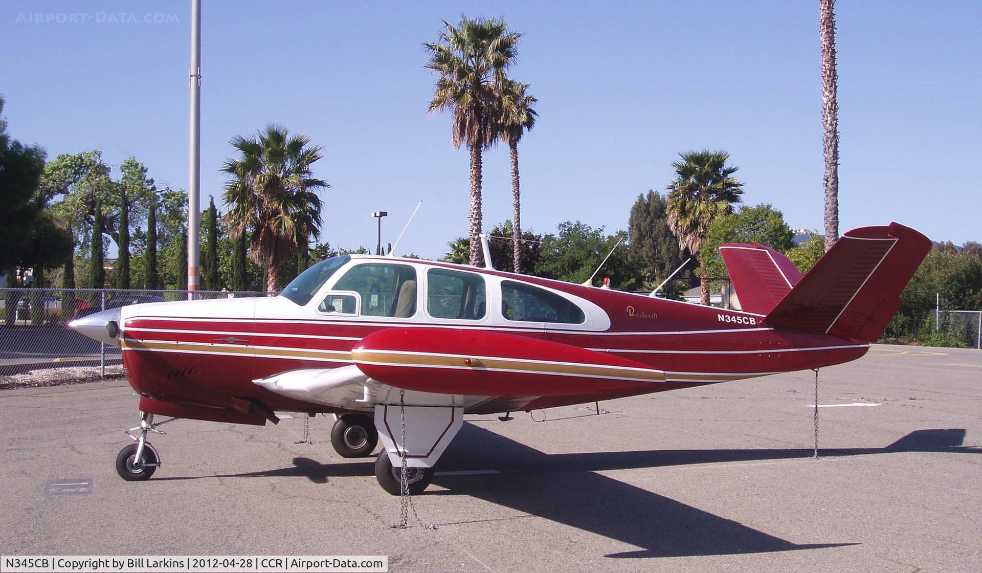 N345CB, 1961 Beech N35 Bonanza C/N D-6714, In for the BPPP 2012.