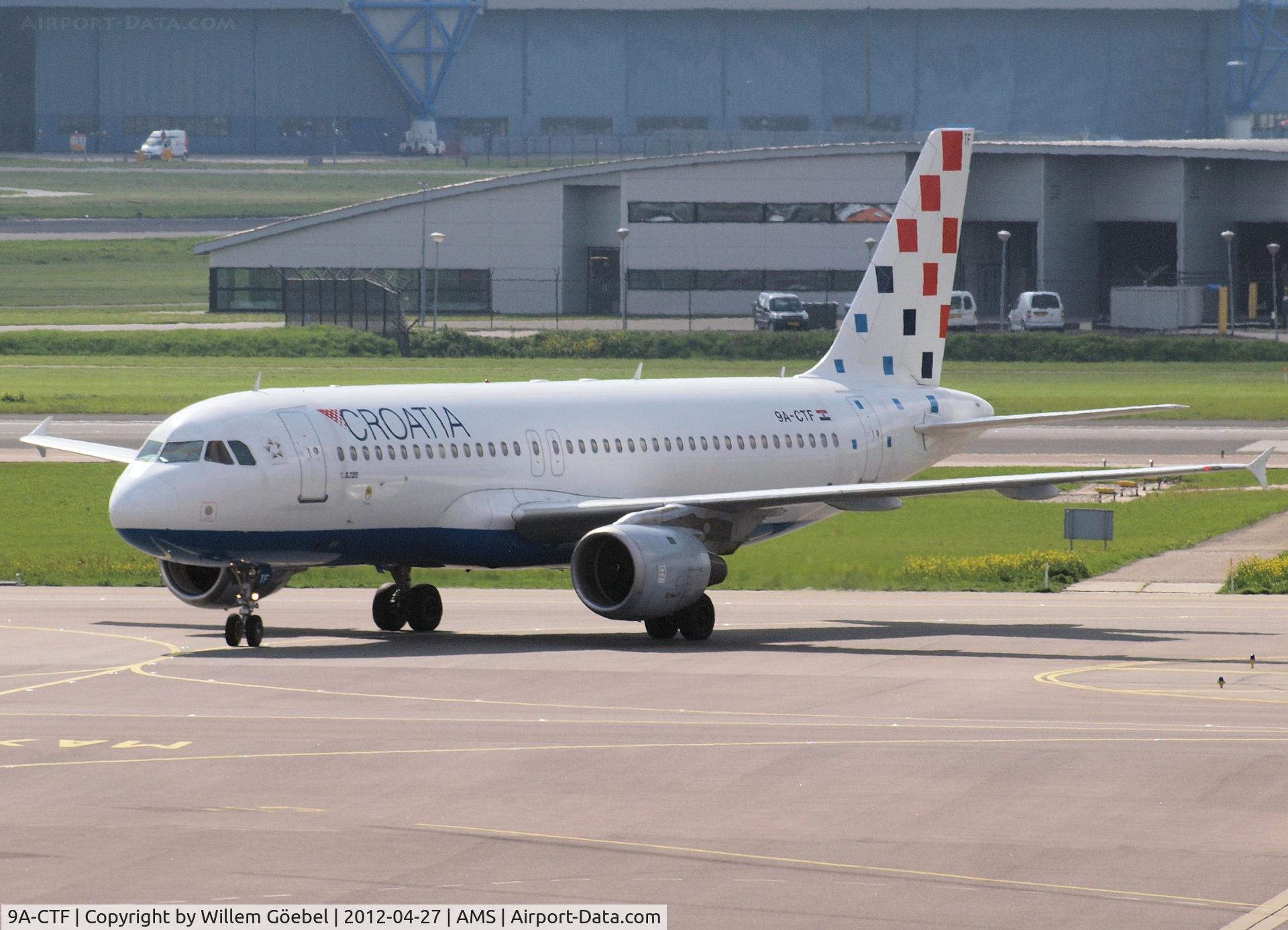 9A-CTF, 1991 Airbus A320-211 C/N 258, Arrival on Schiphol Airport