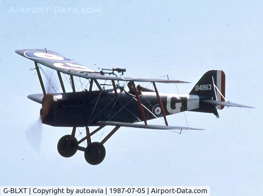 G-BLXT, 1919 Royal Aircraft Factory SE-5A Replica C/N AS-22-296, Cranfield 1987