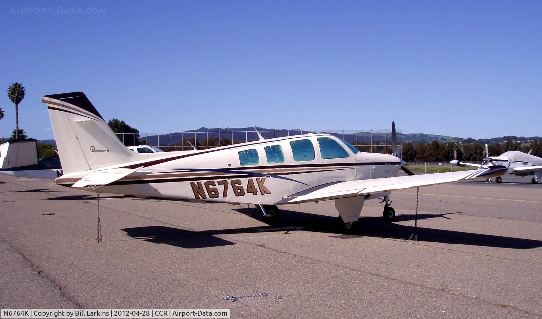 N6764K, 1983 Beech A36 Bonanza 36 C/N E-2102, In for the Beech Pilots Proficiency Program.