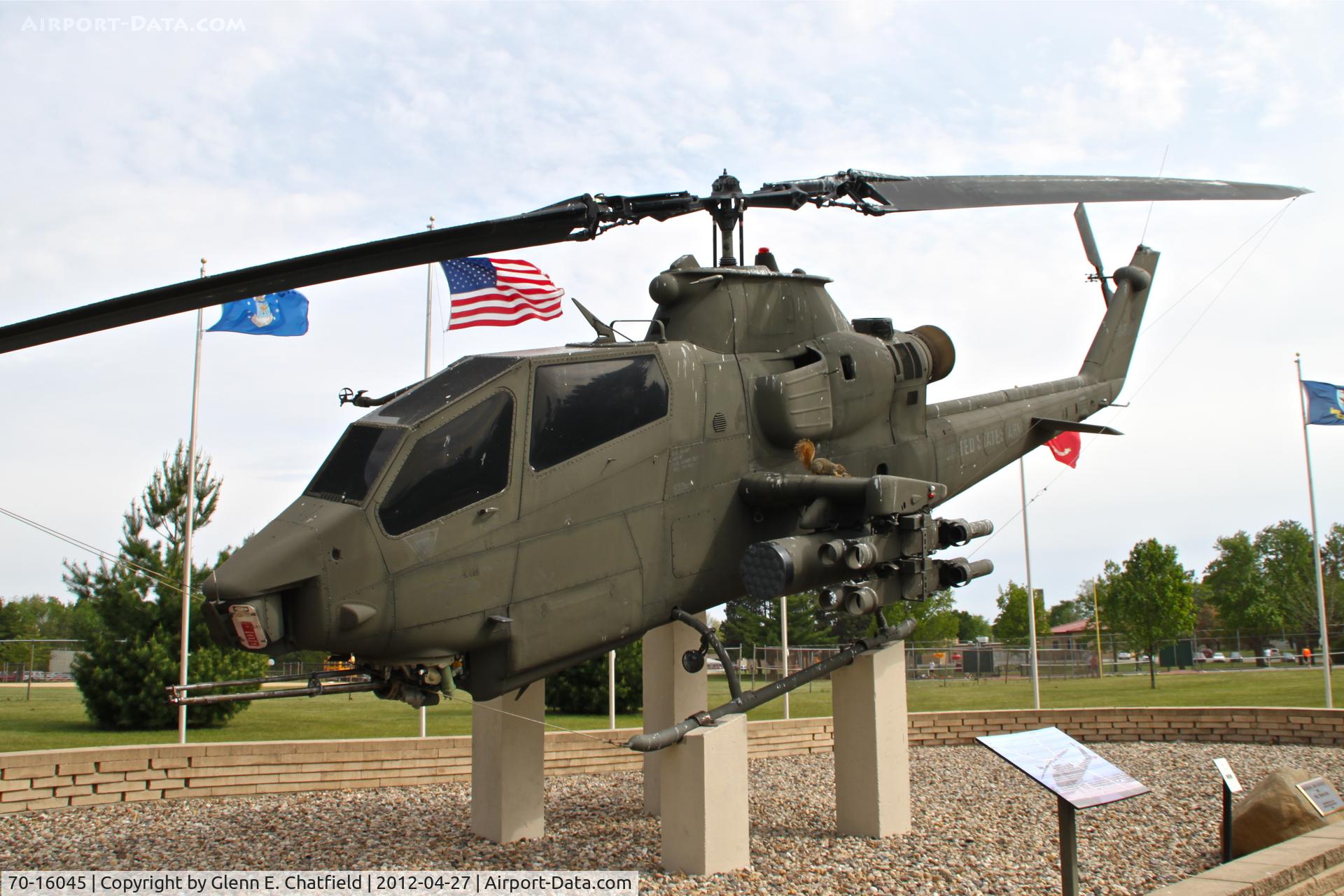 70-16045, 1972 Bell AH-1S Cobra C/N 20989, Veteran's memorial in Washington Park