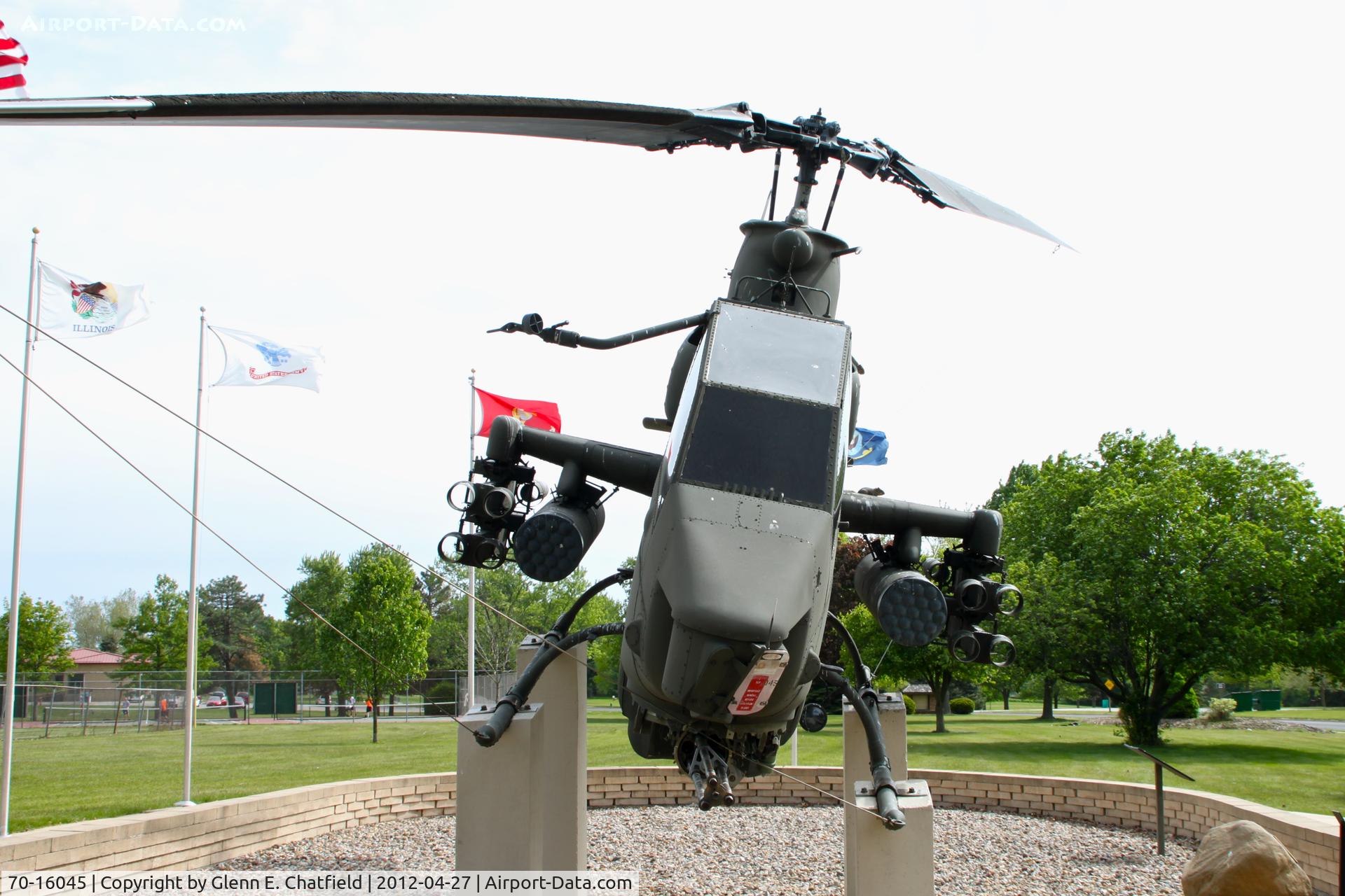 70-16045, 1972 Bell AH-1S Cobra C/N 20989, Veteran's memorial in Washington Park