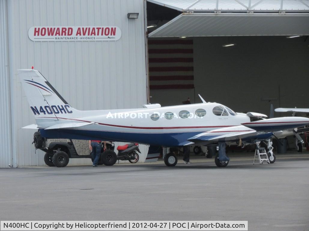 N400HC, 1979 Cessna 340A C/N 340A0705, Being worked on at Howard Aviaiton