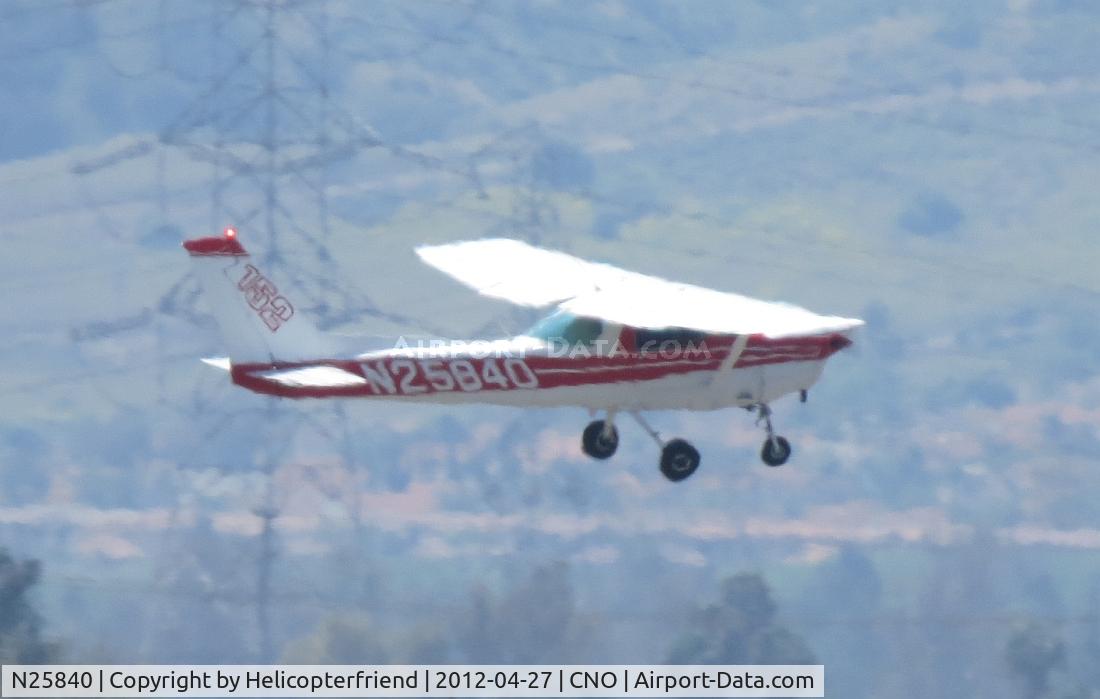 N25840, 1977 Cessna 152 C/N 15280812, Taking off from 26L during the warmer part of the day