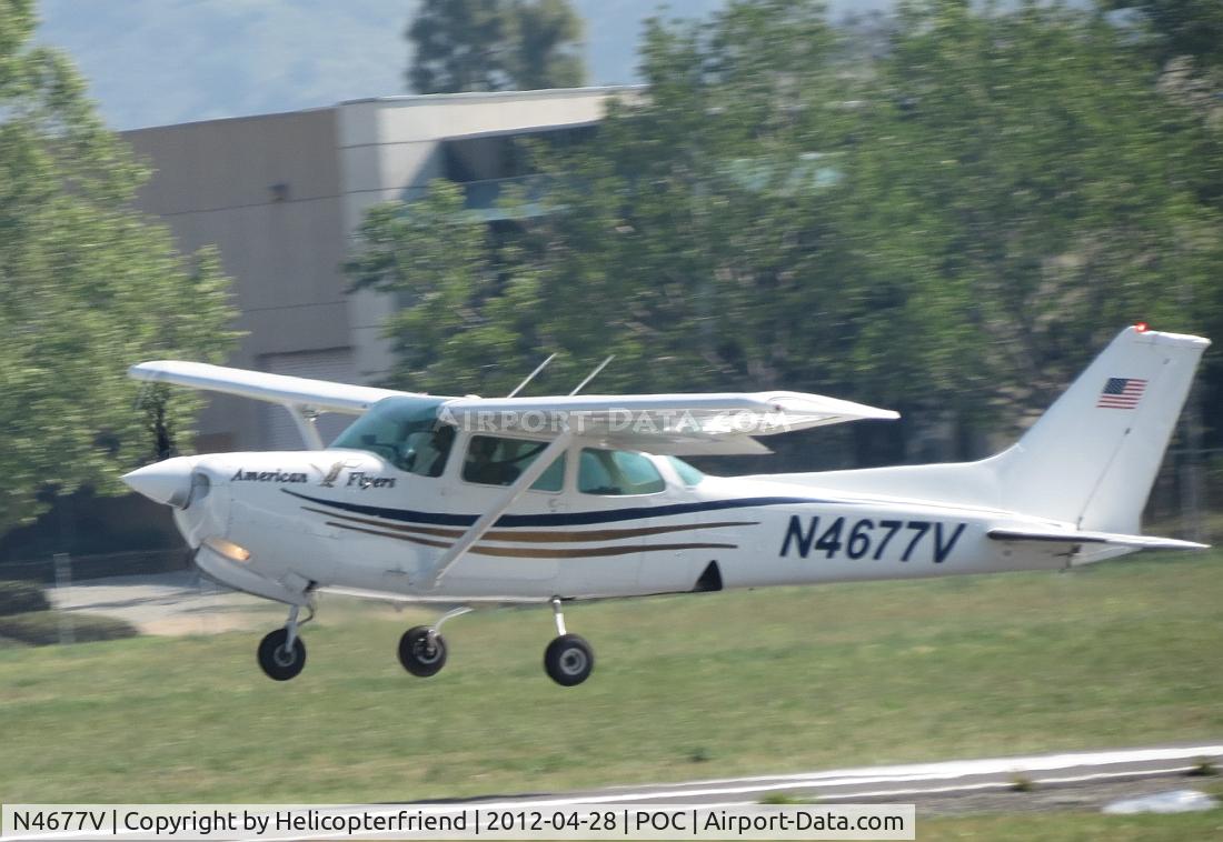 N4677V, 1980 Cessna 172RG Cutlass RG C/N 172RG0224, Lifting off westbound