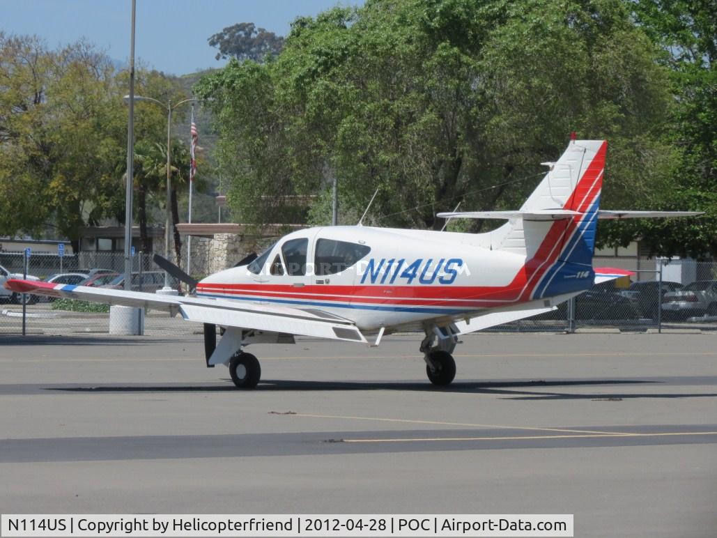 N114US, 1978 Rockwell International 114 Commander C/N 14386, Parked in transient parking