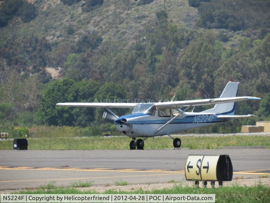 N5224F, 1965 Cessna 172F C/N 17253263, Waiting Ground Control clearence to taxi back to parking area