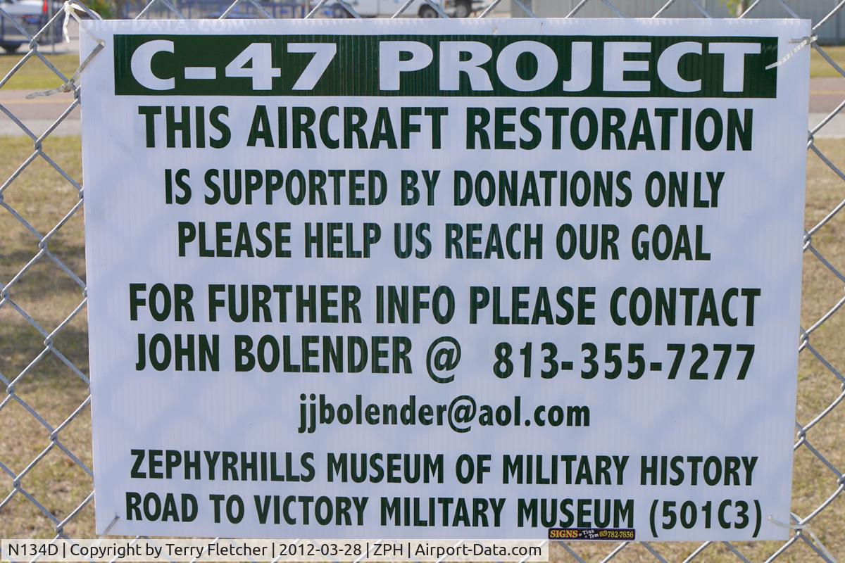 N134D, 1942 Douglas DC-3 C/N 11731, Project to restore the former USAF 42-68804 DC3 - that also operated for American and Ozark Airlines