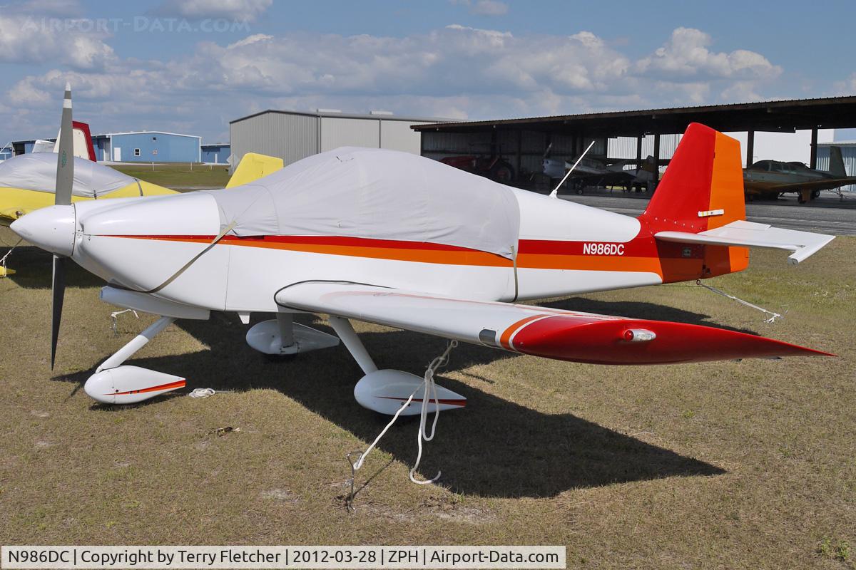 N986DC, 1998 Vans RV-6A C/N 60031, At Zephyrhills FL