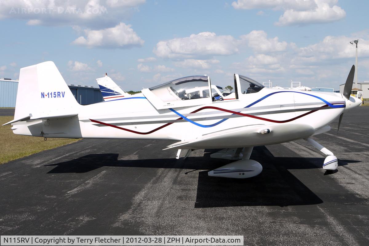 N115RV, 1998 Vans RV-6A C/N 24228, At Zephyrhills Municipal Airport, Florida