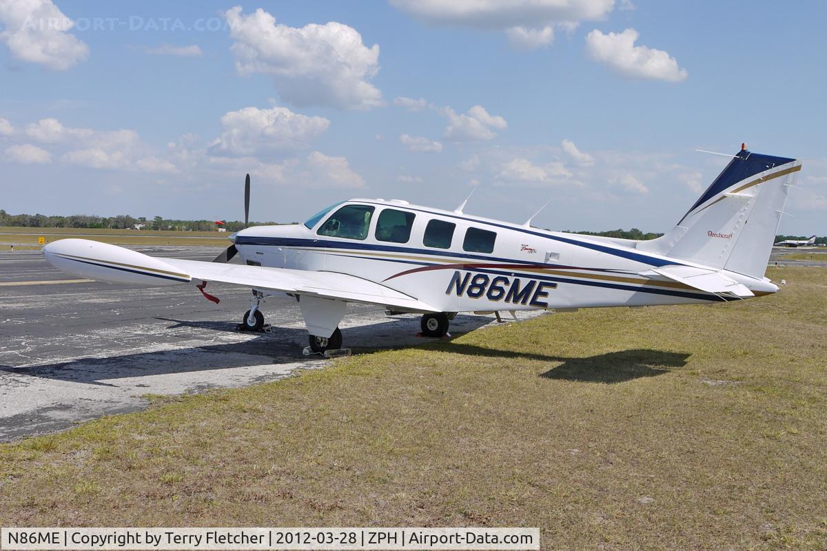 N86ME, 1999 Raytheon Aircraft Company A36 Bonanza C/N E-3285, At Zephyrhills Municipal Airport, Florida