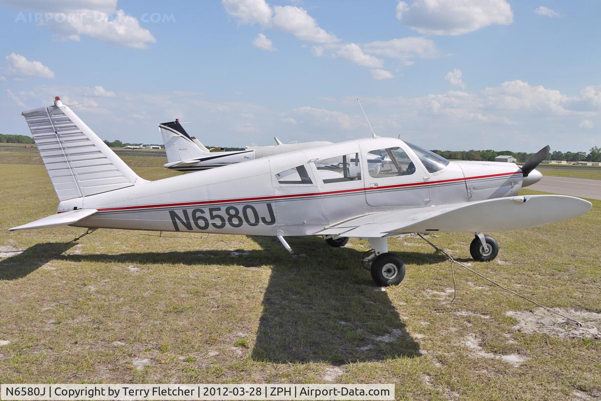 N6580J, 1968 Piper PA-28-180 C/N 28-5036, At Zephyrhills Municipal Airport, Florida