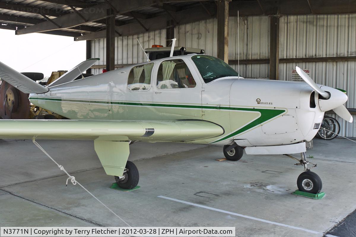 N3771N, 1947 Beech 35 Bonanza C/N D-992, At Zephyrhills Municipal Airport, Florida