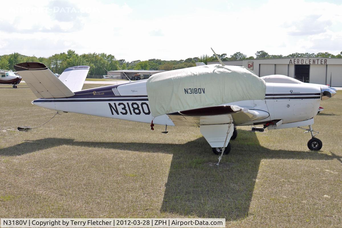 N3180V, 1947 Beech 35 Bonanza C/N D-615, At Zephyrhills Municipal Airport, Florida