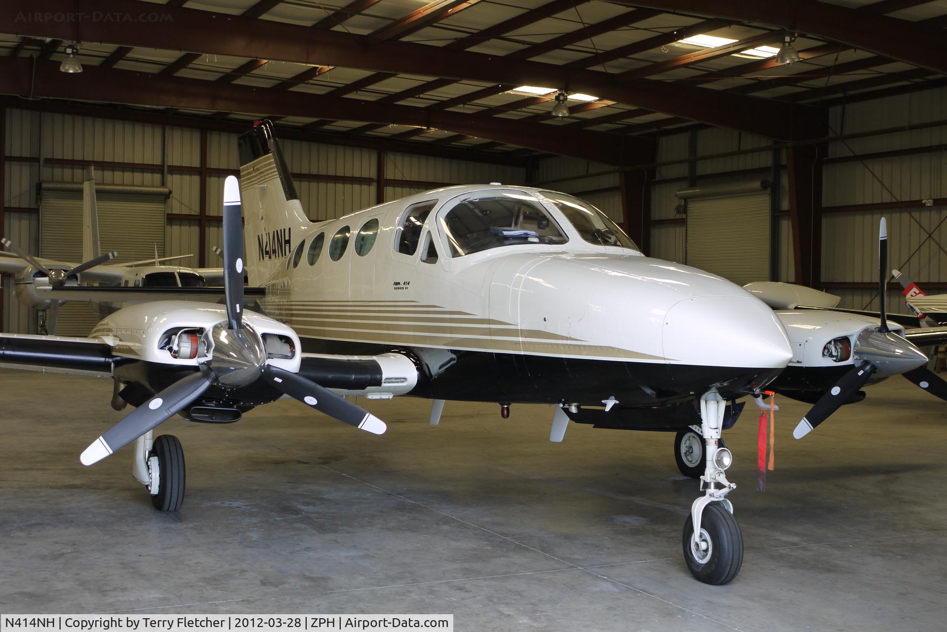 N414NH, 1975 Cessna 414 Chancellor Chancellor C/N 414-0640, At Zephyrhills Municipal Airport, Florida