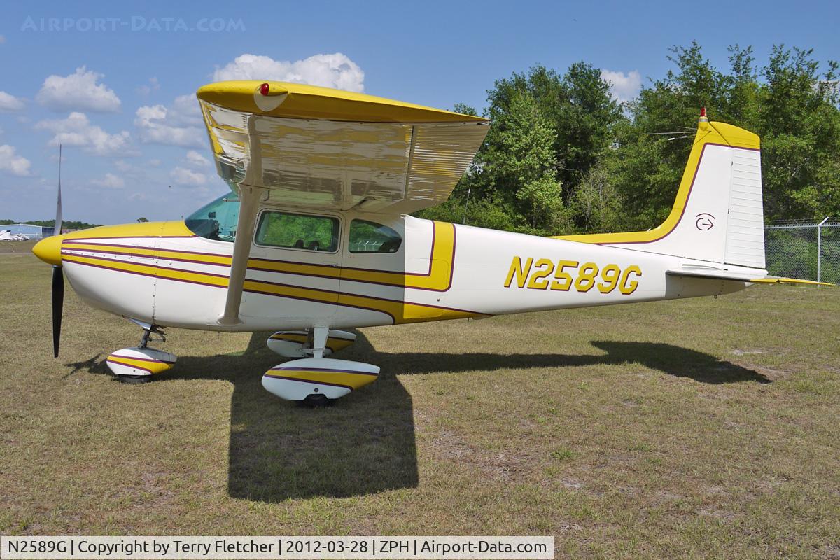 N2589G, 1959 Cessna 182B Skylane C/N 51889, At Zephyrhills Municipal Airport, Florida