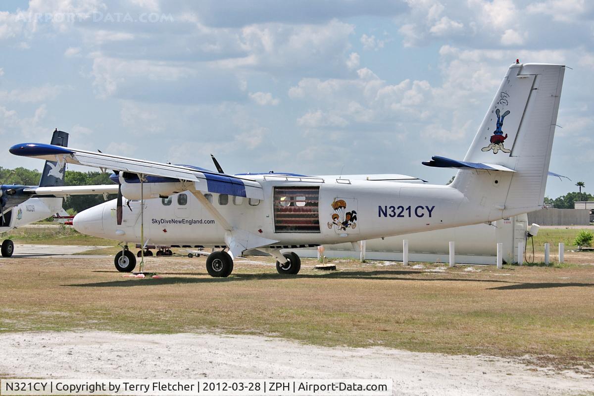 N321CY, 1968 De Havilland Canada DHC-6-200 Twin Otter C/N 211, At Zephyrhills Municipal Airport, Florida