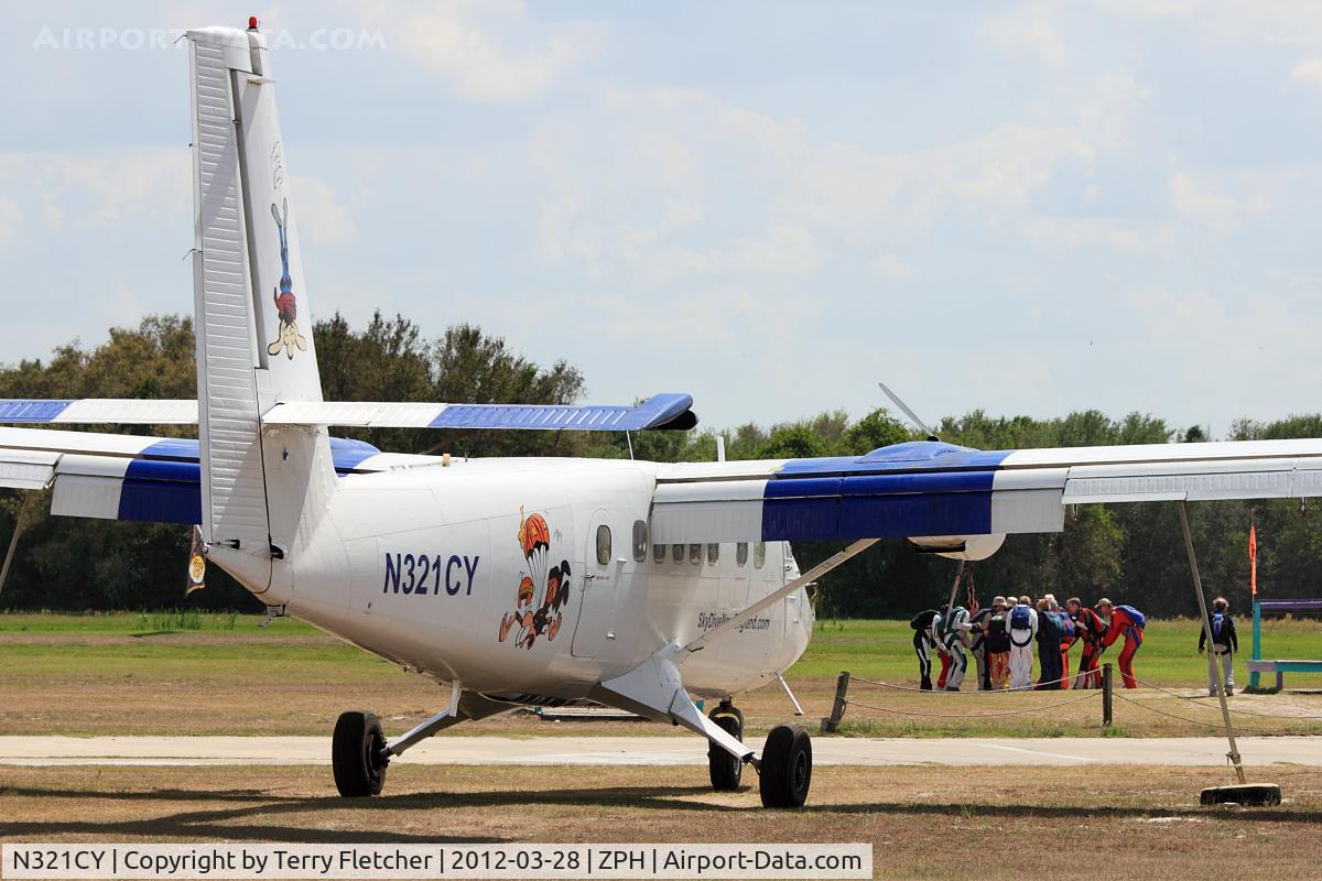 N321CY, 1968 De Havilland Canada DHC-6-200 Twin Otter C/N 211, At Zephyrhills Municipal Airport, Florida