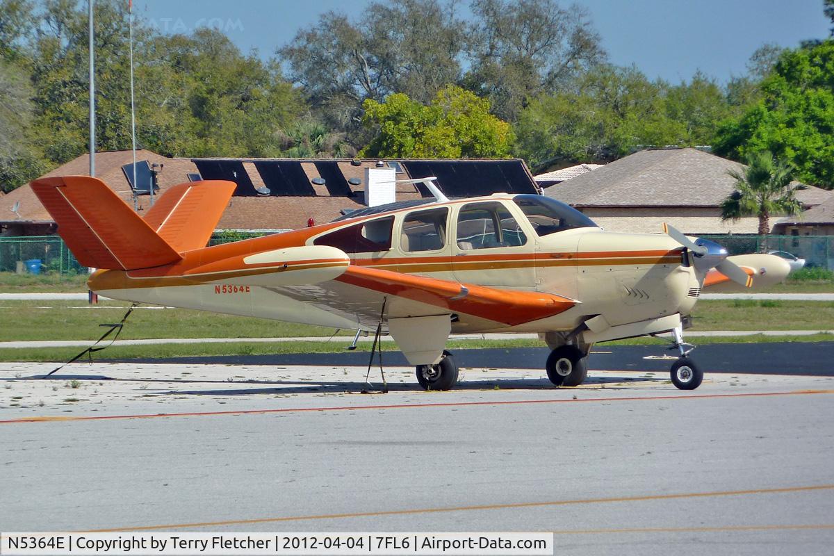 N5364E, 1959 Beech K35 Bonanza C/N D-5836, At Spruce Creek Airpark , Florida