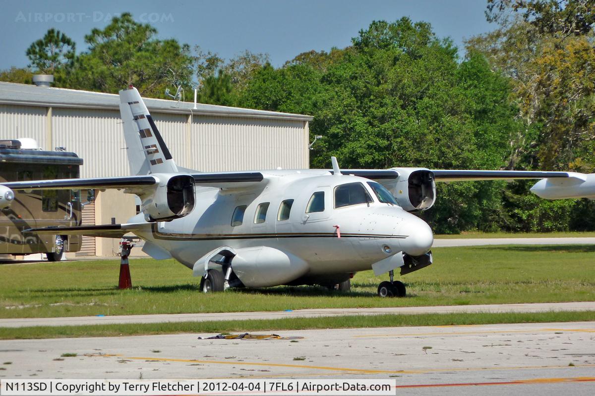 N113SD, 1973 Mitsubishi MU-2B-35 C/N 600, WFU At Spruce Creek Airpark , Florida