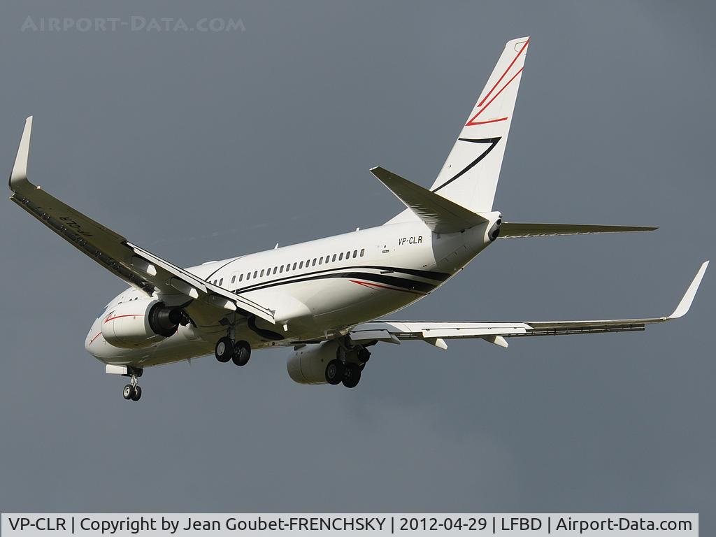 VP-CLR, 2006 Boeing 737-7EM BBJ C/N 34865, LUKE AVIATION landing 23