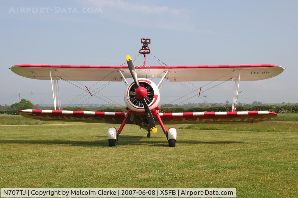 N707TJ, 1943 Boeing A75N1(PT17) C/N 75-950, Boeing Stearman Kaydet_A75N1, Fishburn Airfield, June 2007.