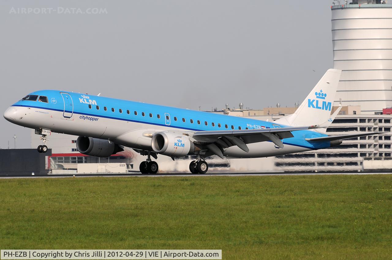 PH-EZB, 2008 Embraer 190LR (ERJ-190-100LR) C/N 19000235, KLM