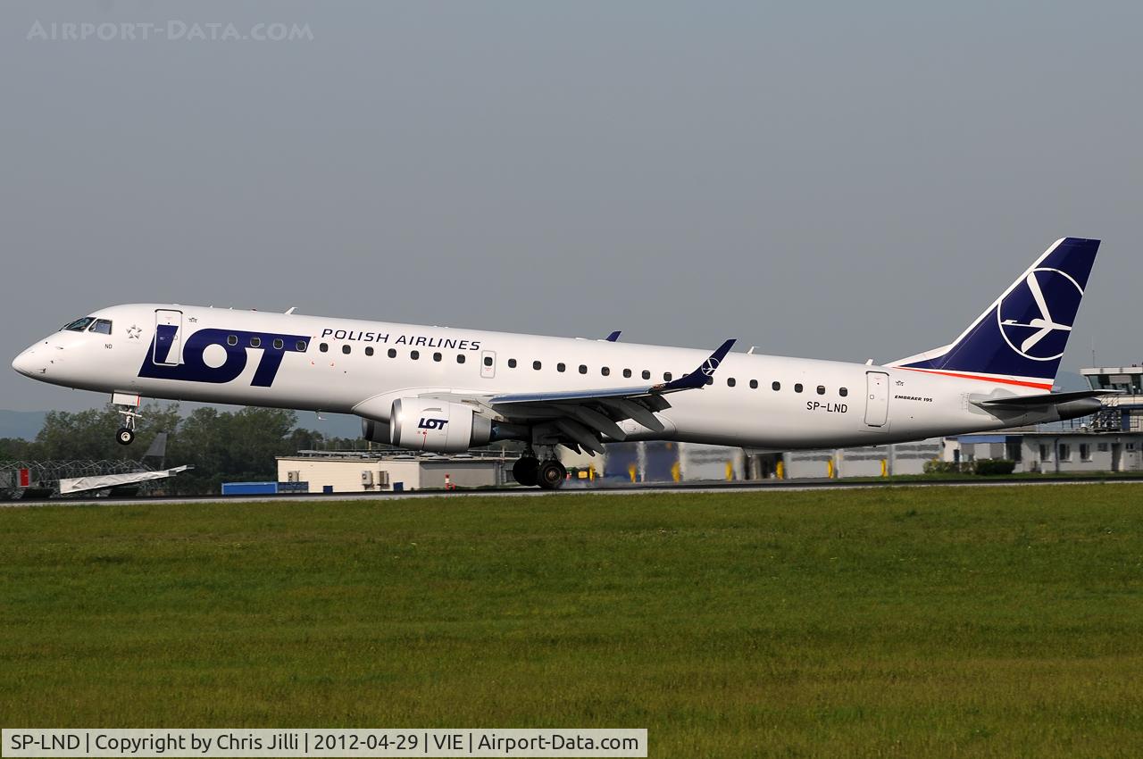SP-LND, 2012 Embraer 195LR (ERJ-190-200LR) C/N 19000516, LOT Polish Airlines