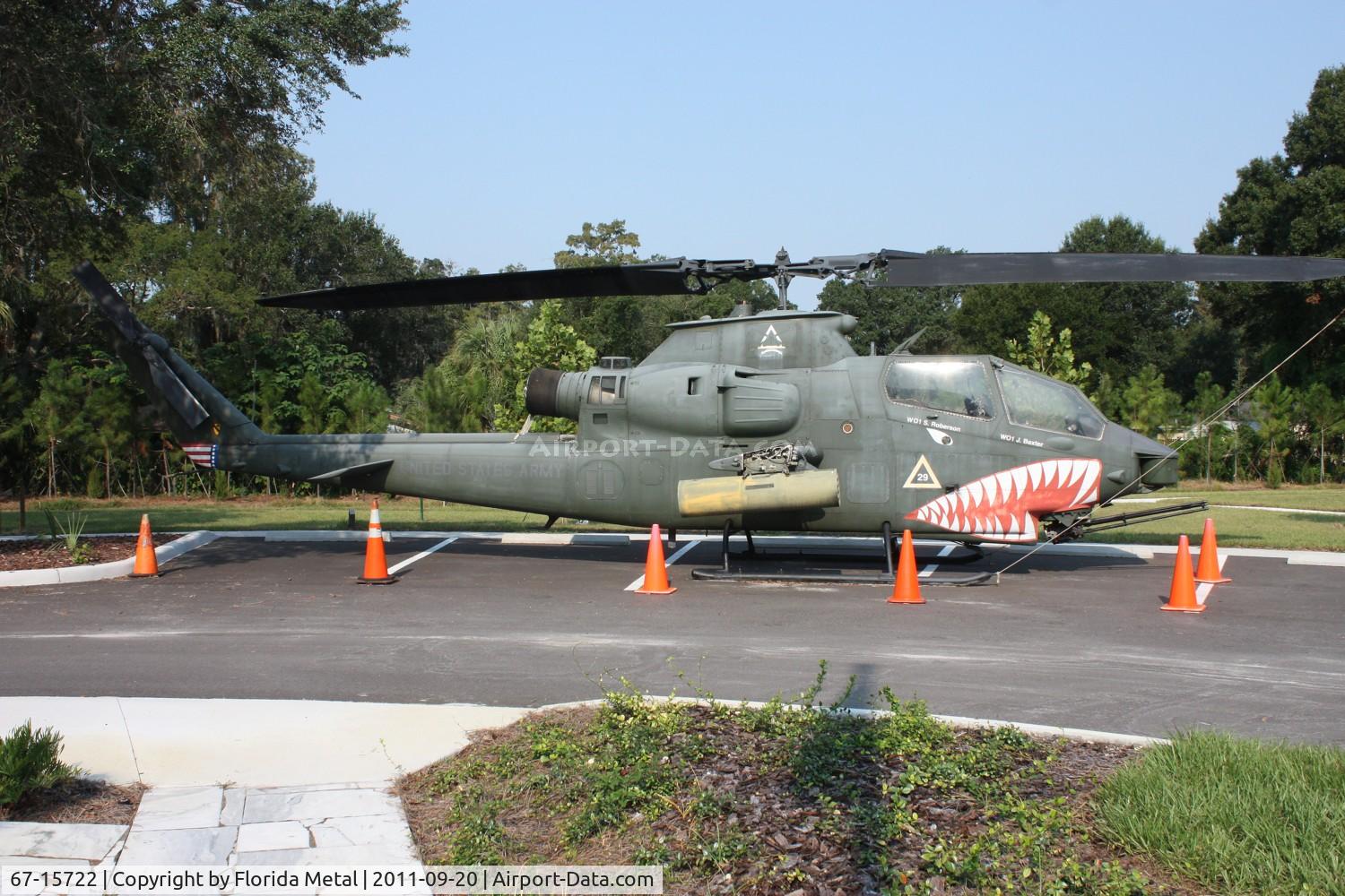 67-15722, 1967 Bell AH-1F Cobra C/N 20386, Huey Cobra at Tampa Veterans Park