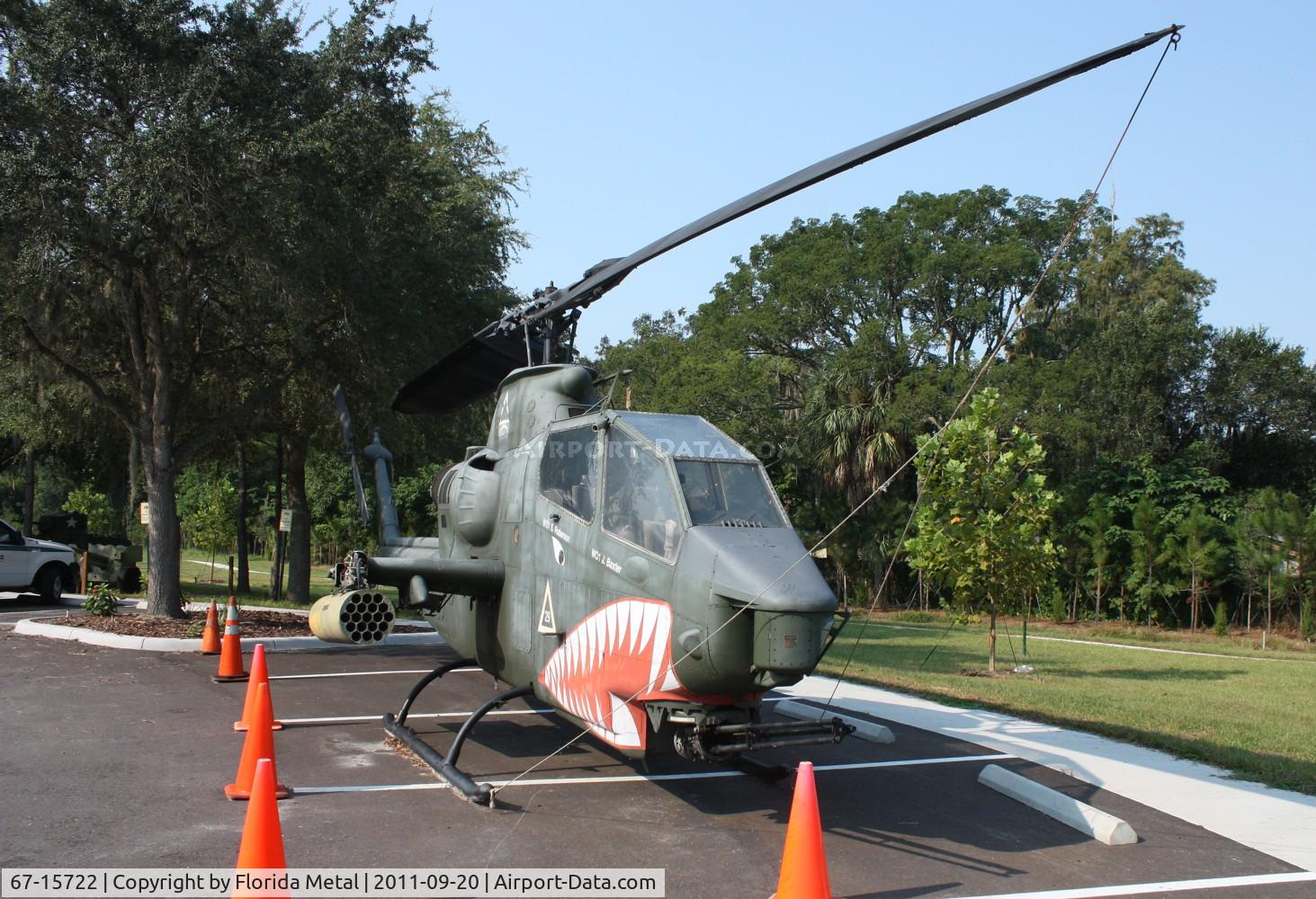 67-15722, 1967 Bell AH-1F Cobra C/N 20386, Huey Cobra at Tampa Veterans Park