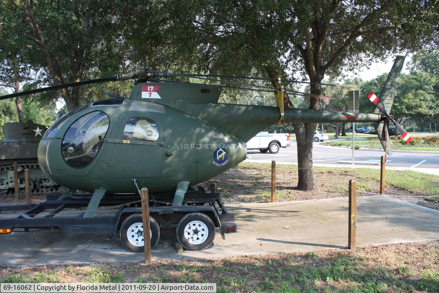 69-16062, 1969 Hughes MH-6B Cayuse C/N 1432, OH-6 Cayuse at Tampa Veterans Park