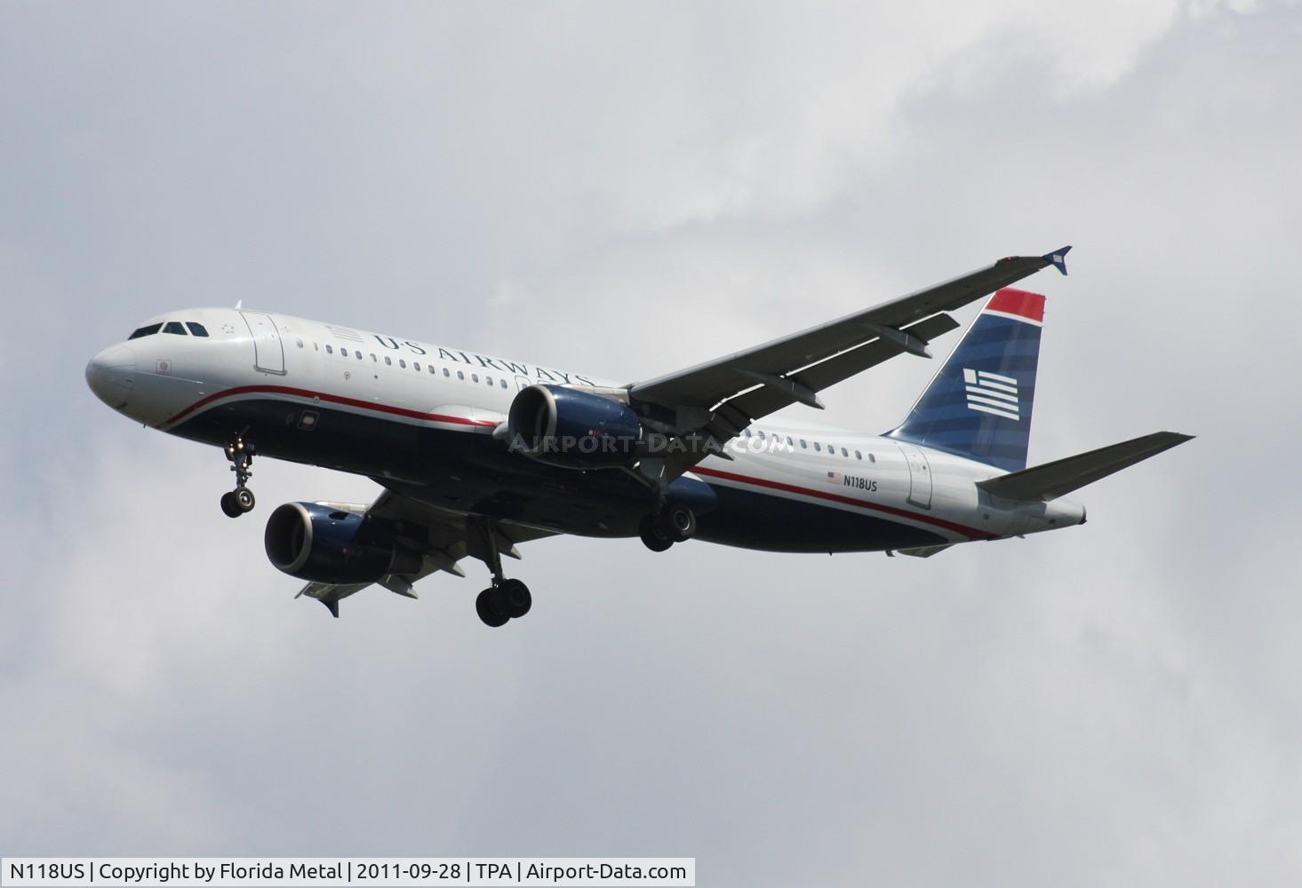 N118US, 2000 Airbus A320-214 C/N 1264, US Airways A320