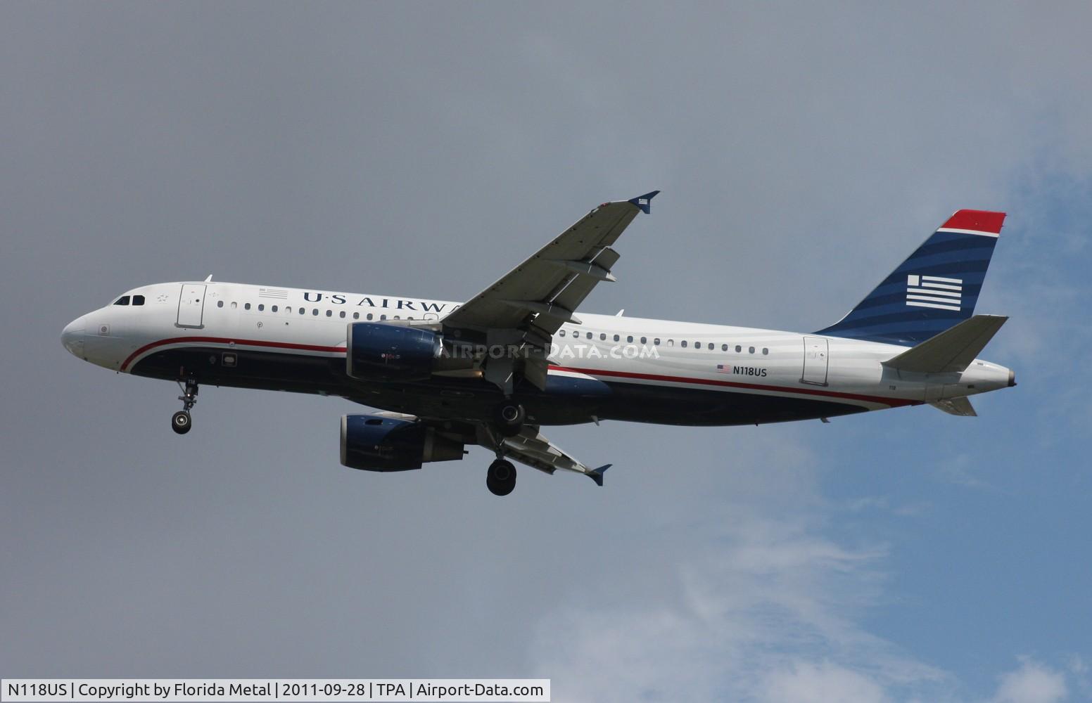N118US, 2000 Airbus A320-214 C/N 1264, USAirways A320