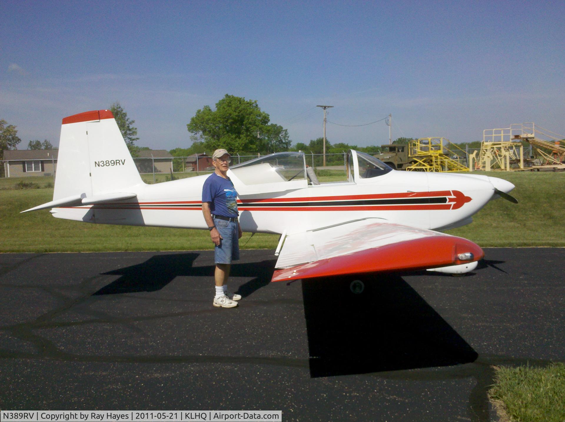 N389RV, Vans RV-9A C/N 90329, Darryll with 389RV in Fairfield Co Ohio KLHQ