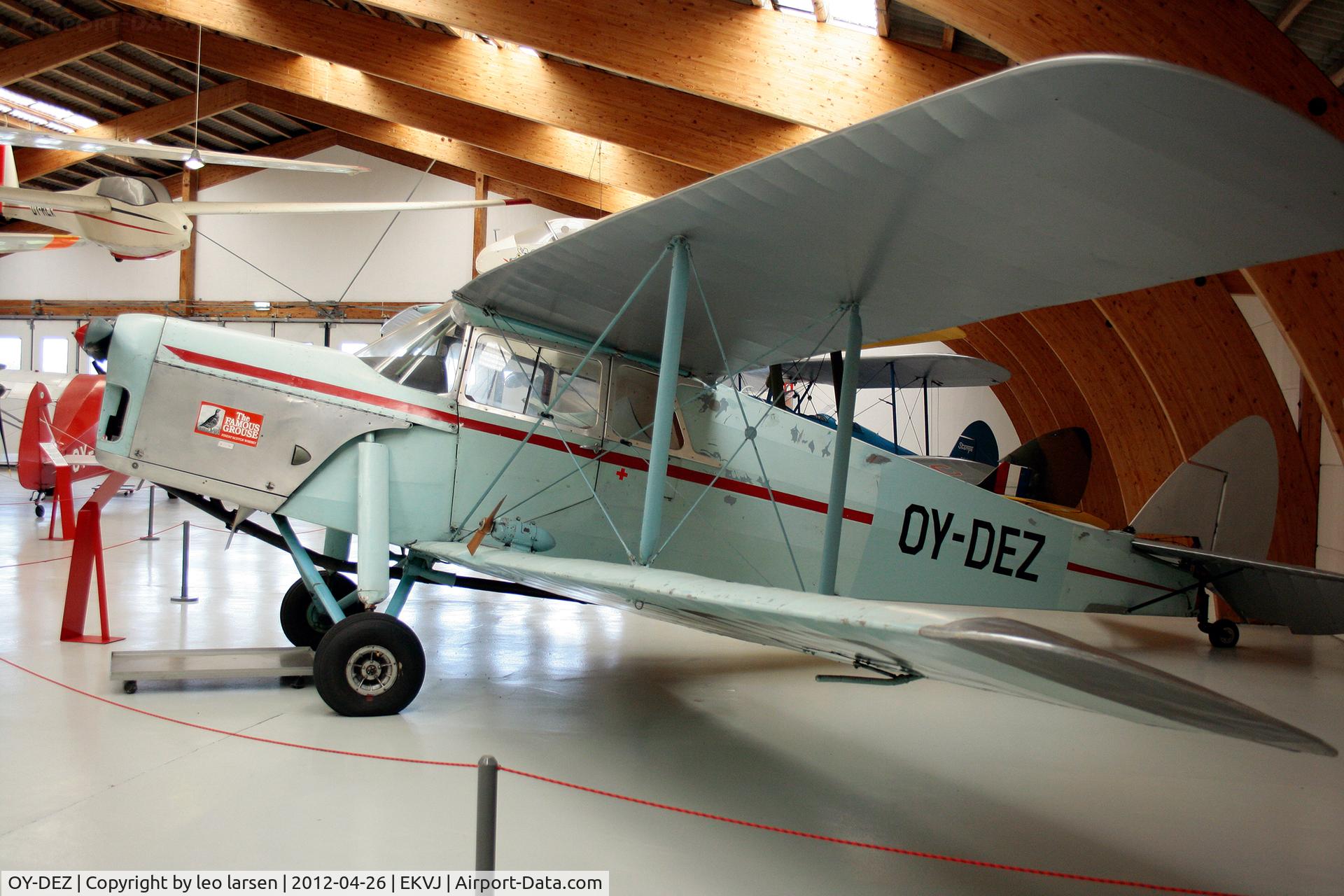 OY-DEZ, 1935 De Havilland DH.87B Hornet Moth C/N 8040, Denmark`s Flymuseum Stauning