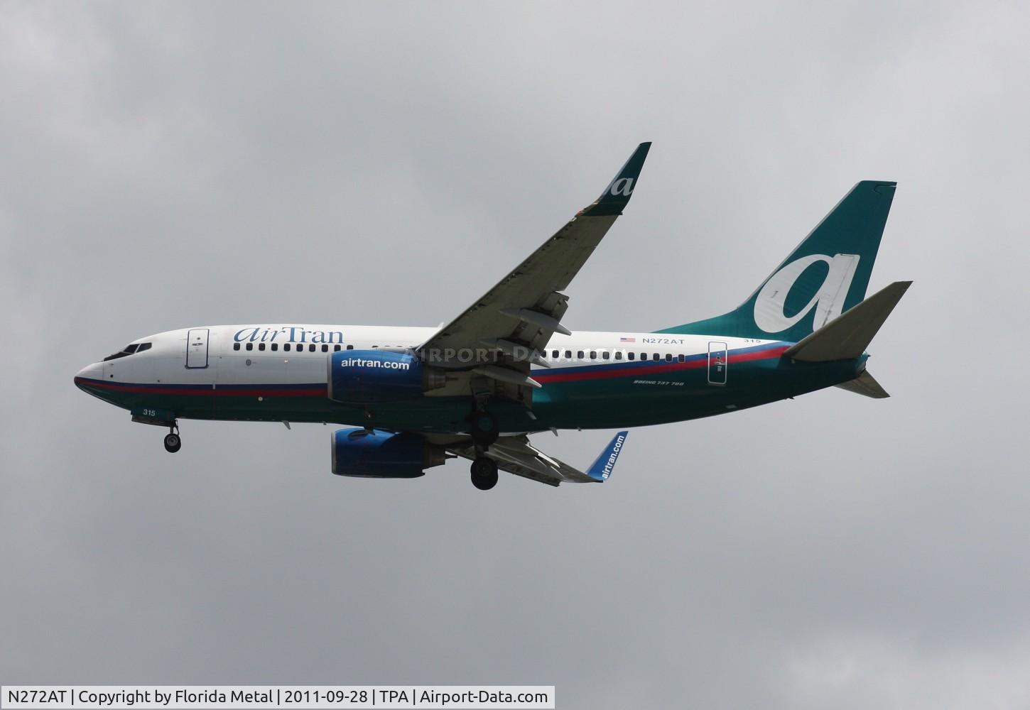 N272AT, 2005 Boeing 737-7BD C/N 33921, Air Tran 737